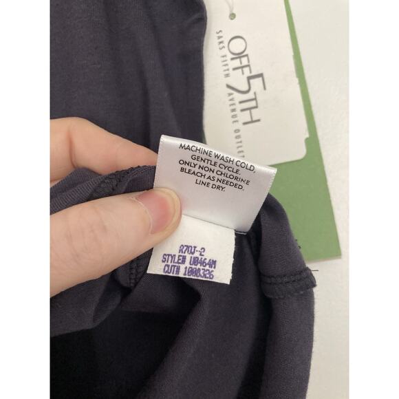 NWT Eileen Fisher Organic Cotton Lycra Twilight Blue Round Neck Tank Top Small - Picture 6 of 9